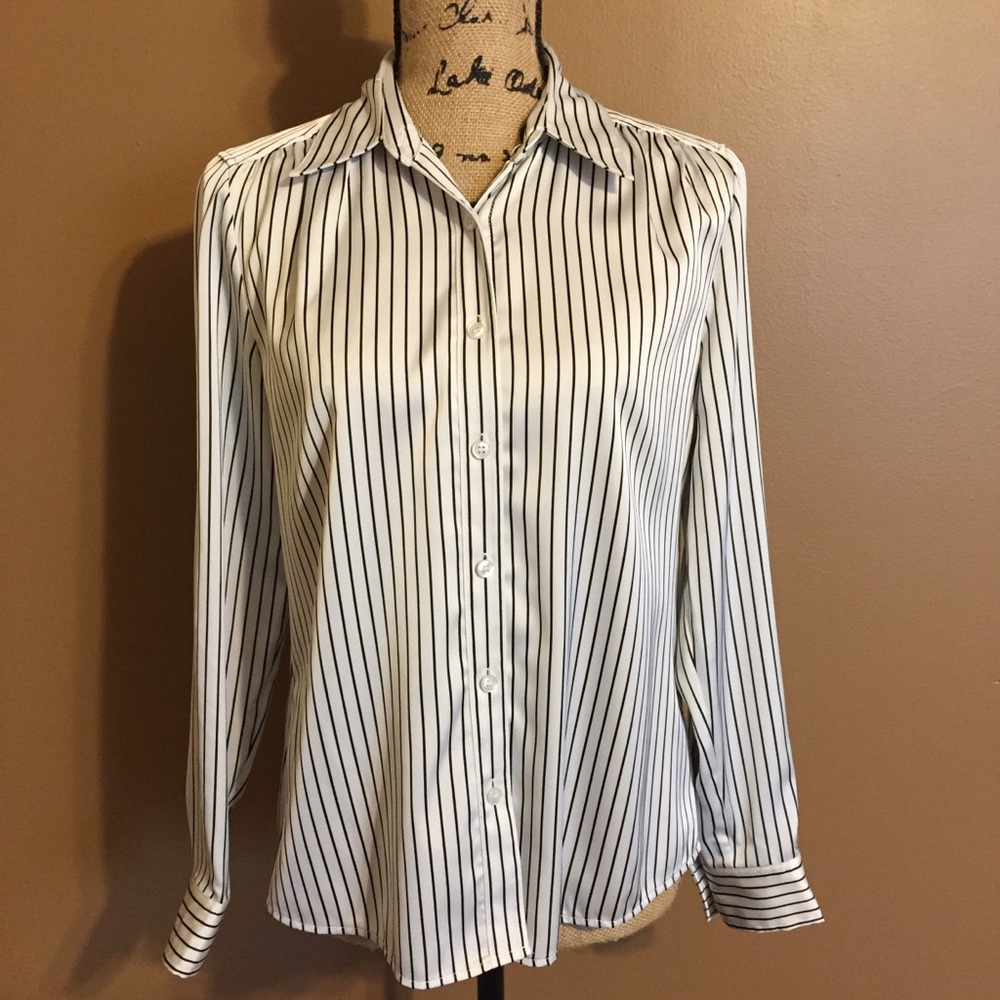 Kasper Button-Down Blouse